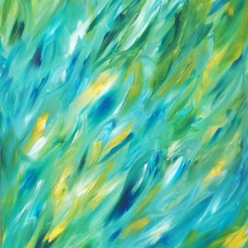 Peinture intitulée "Lumières végétales" par Renaud Angerville-Langlois, Œuvre d'art originale, Acrylique