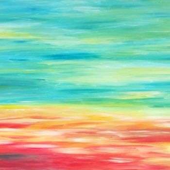 Peinture intitulée "Chaleur estivale" par Renaud Angerville-Langlois, Œuvre d'art originale, Acrylique
