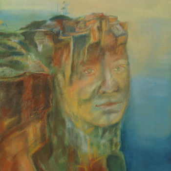 绘画 标题为“"На вершине"” 由Olesya Dudnik, 原创艺术品, 粉彩