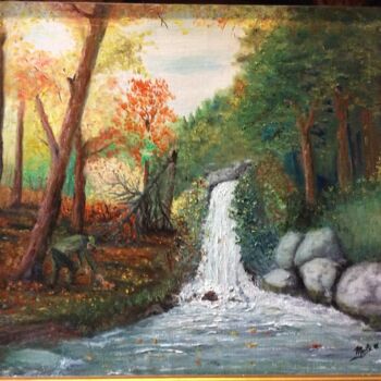 Painting titled "LE RAMASSEUR DE CHA…" by Boutdebois, Original Artwork, Acrylic