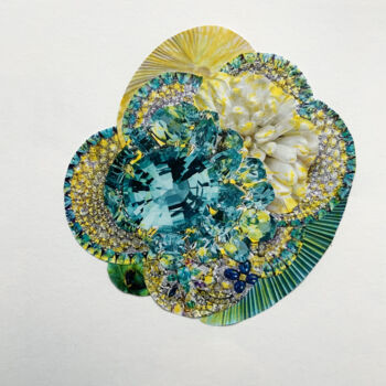 Collages titled "Préciosité rocambol…" by Catherine Jaq, Original Artwork, Collages