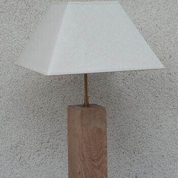 Design titled "Lampe en chêne desi…" by Tomasz Marcus, Original Artwork, Luminaire