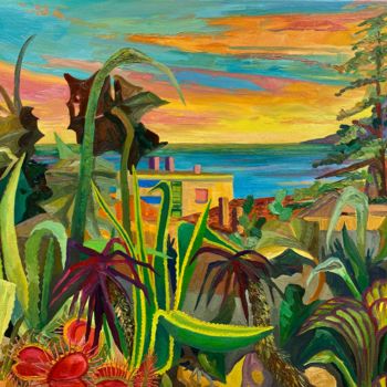 Painting titled "Bellevue" by Liam Porisse, Original Artwork, Oil