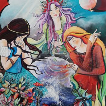 绘画 标题为“Éléments” 由Philippe Sidot Et Charlotte Carsin, 原创艺术品, 油