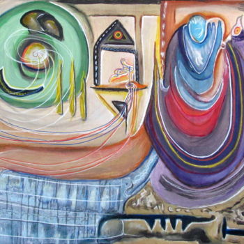 Peinture intitulée "A HERNAN" par Juan Luis Gandulfo, Œuvre d'art originale, Acrylique
