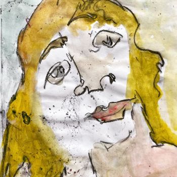 Painting titled "« La femme cha-viré…" by Ananda Eva, Original Artwork, Acrylic