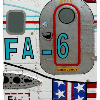 雕塑 标题为“FLYING NUMBER 6” 由Jerome Chauvin (JICE), 原创艺术品, 油