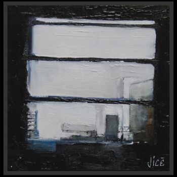 Schilderij getiteld "Matinales" door Jicé, Origineel Kunstwerk, Olie Gemonteerd op Houten paneel