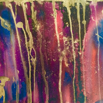 Schilderij getiteld "Gewitter" door Bunji, Origineel Kunstwerk, Acryl