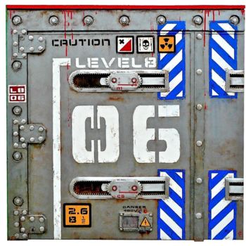 雕塑 标题为“CONTAINER RACK 06” 由Jerome Chauvin (JICE), 原创艺术品, 丙烯