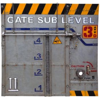 Sculpture intitulée "GATE SUB LEVEL3" par Jerome Chauvin (JICE), Œuvre d'art originale, Acrylique