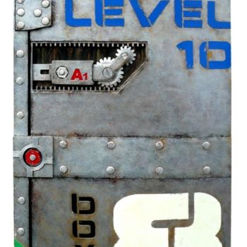 雕塑 标题为“DOOR RACK LEVEL TEN” 由Jerome Chauvin (JICE), 原创艺术品, 丙烯