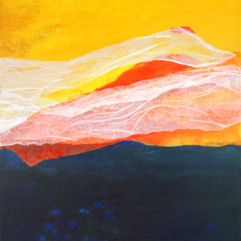Peinture intitulée "AILE DE BRUME" par Leylane Ferret, Œuvre d'art originale, Huile Monté sur Châssis en bois