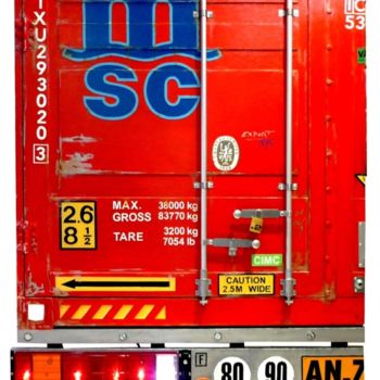 雕塑 标题为“CONTAINER TRUCK” 由Jerome Chauvin (JICE), 原创艺术品, 丙烯