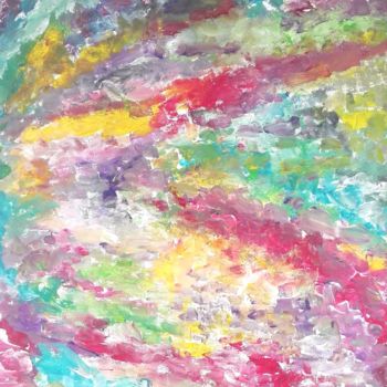 Peinture intitulée "Pèle-Mèle" par Renaud Angerville-Langlois, Œuvre d'art originale, Acrylique