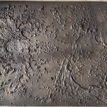 Painting titled "ténèbres" by Gemel Zouggar, Original Artwork, Acrylic