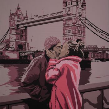 Painting titled "Kiss from a Rose" by Peter Seminck, Original Artwork, Acrylic