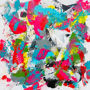 Peinture intitulée ""Enjoy"" par Céline Weber, Œuvre d'art originale, Acrylique