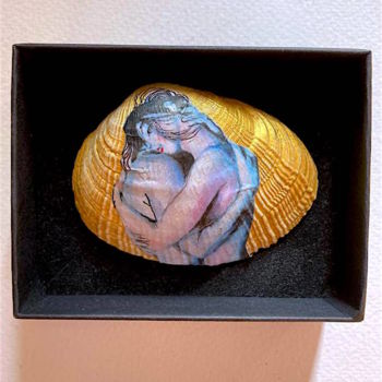 Pittura intitolato "Hugs.5" da Maria Cristina Cerminara, Opera d'arte originale, Collages