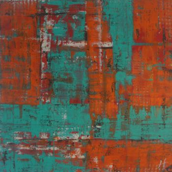 Painting titled "PACIFIC PALISADE" by Lénon B, Original Artwork, Acrylic Mounted on Wood Stretcher frame