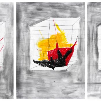 绘画 标题为“"The rooms of the m…” 由Giulio Benatti, 原创艺术品, 石墨