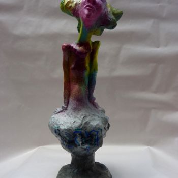 Sculpture intitulée "Danseuse atomique" par Saname, Œuvre d'art originale, Plâtre