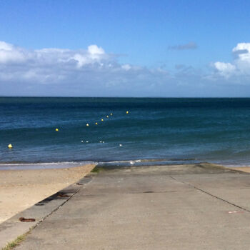 Photographie intitulée "Noir océan" par Camille R., Œuvre d'art originale, Photographie numérique