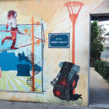 Photographie intitulée "Le funambule" par Camille R., Œuvre d'art originale, Photographie numérique