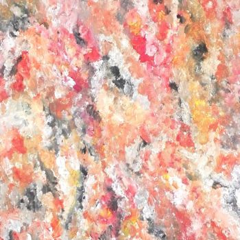 Peinture intitulée "Pluie Volcanique" par Renaud Angerville-Langlois, Œuvre d'art originale, Acrylique