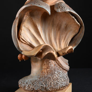 Sculpture intitulée "Envers de pérégrina" par Valerie Barrault, Œuvre d'art originale, Terre cuite