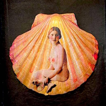 Disegno intitolato "The birth of Venus" da Maria Cristina Cerminara, Opera d'arte originale, Acquarello Montato su Cartone