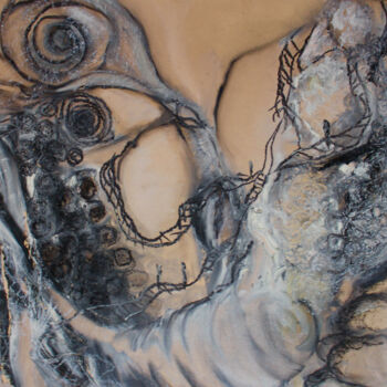 Dessin intitulée "Stairs to parallel…" par Elmira Sharipova, Œuvre d'art originale, Pastel