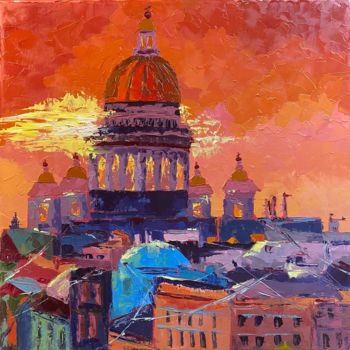 제목이 "ISAAC'S CATHEDRAL A…"인 미술작품 Yulia Gavarini로, 원작, 기름