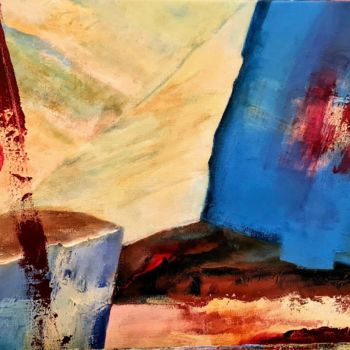 Peinture intitulée "blocs" par Noëlle Dauby, Œuvre d'art originale, Acrylique