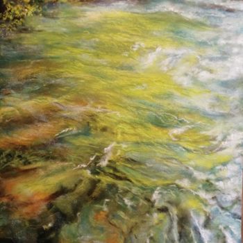 Peinture intitulée "Soleil sur la Comba…" par Mireille Désir Valéry, Œuvre d'art originale, Pastel