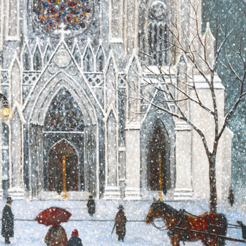 Εκτυπώσεις & Χαρακτικά με τίτλο "Sunday at St. Patri…" από Patrick Antonelle, Αυθεντικά έργα τέχνης, Λάδι Τοποθετήθηκε στο Ξ…