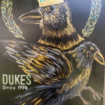 Painting titled "DUKES & CROWNS" by Le' Andre' Jamol Dukes Le' Andre' Scott, Original Artwork, Acrylic