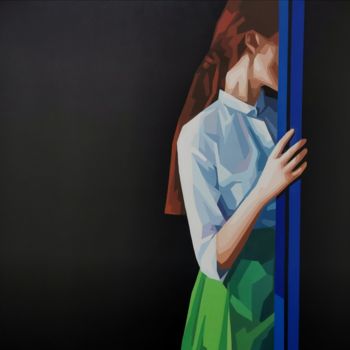 Ζωγραφική με τίτλο "Entre deux" από Véronique Colin, Αυθεντικά έργα τέχνης, Ακρυλικό