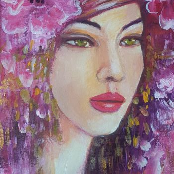 Peinture intitulée "Peinture figurative…" par Danielle Alarcon Dalvin, Œuvre d'art originale, Acrylique