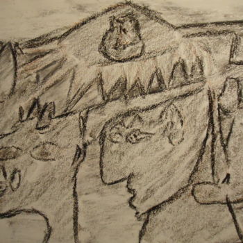 Drawing titled "Toutan" by Mavis, Original Artwork, Pencil