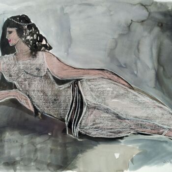 Drawing titled "Femina" by Janna Shulrufer, Original Artwork, Ink