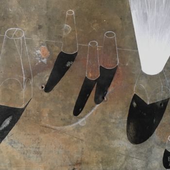 "Beaver’s tailes sun…" başlıklı Tablo Kristine Abika tarafından, Orijinal sanat, Akrilik