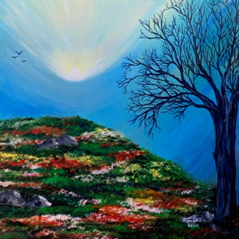 Painting titled "Hope" by Mallika Seth, Original Artwork, Acrylic