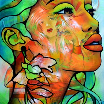 Peinture intitulée "Envole moi" par Jeannette Guichard-Bunel, Œuvre d'art originale, Huile Monté sur Châssis en bois