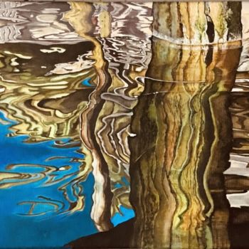 Peinture intitulée "L'épaisseur du myst…" par M'Do, Œuvre d'art originale, Acrylique