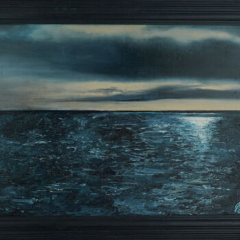 Painting titled "Волконские вечера.З…" by Tanya Shin S.F.M.W., Original Artwork, Oil Mounted on Wood Stretcher frame