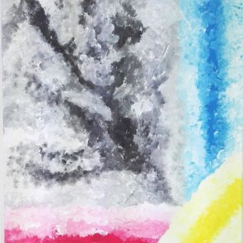 Картина под названием ""Le verre à moitié…" - Renaud Angerville-Langlois, Подлинное произведение искусства, Акрил