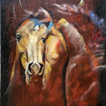 Painting titled "soul mate" by Sabrina Seck, Original Artwork, Acrylic