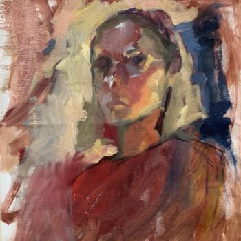 Картина под названием "Inner self" - Ekaterina Belukhina, Подлинное произведение искусства, Масло Установлен на Деревянная р…