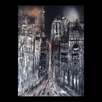 Painting titled "Paris" by Emma Sampil, Original Artwork, Acrylic